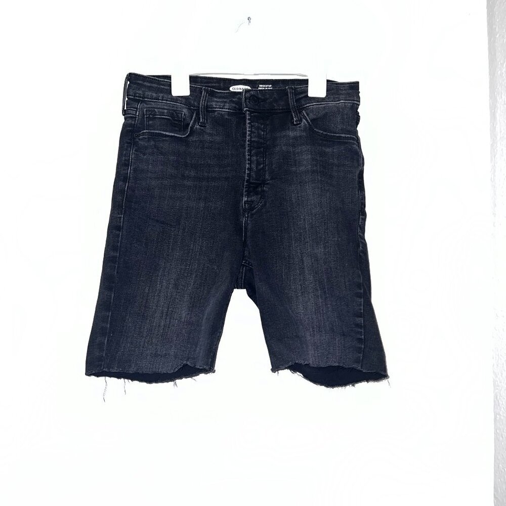 Old Navy Women Rockstar Super Skinny High Rise Bermuda Jean Shorts
